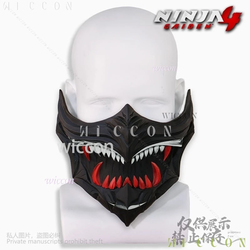 أنيمي لعبة النينجا جيدن 4 تأثيري 2 اللون ثلاثية الأبعاد حمض البوليلاكتيك قناع الدعائم اكسسوارات لجميع القديسين حفلة عيد الميلاد كوس