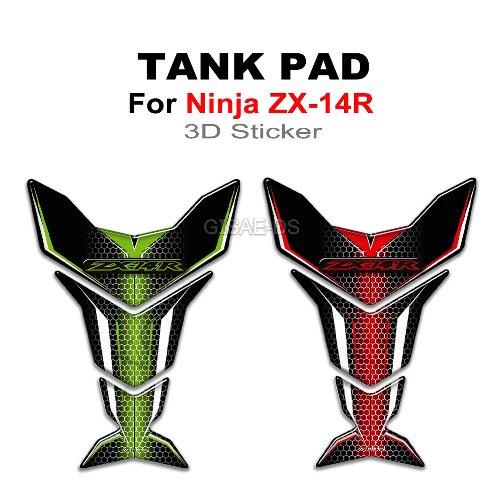 

For Kawasaki Ninja ZX-14R ZX14R ZX 14R Motorcycle Fuel Oil Tank Pad Protector Stickers Decals Emblem