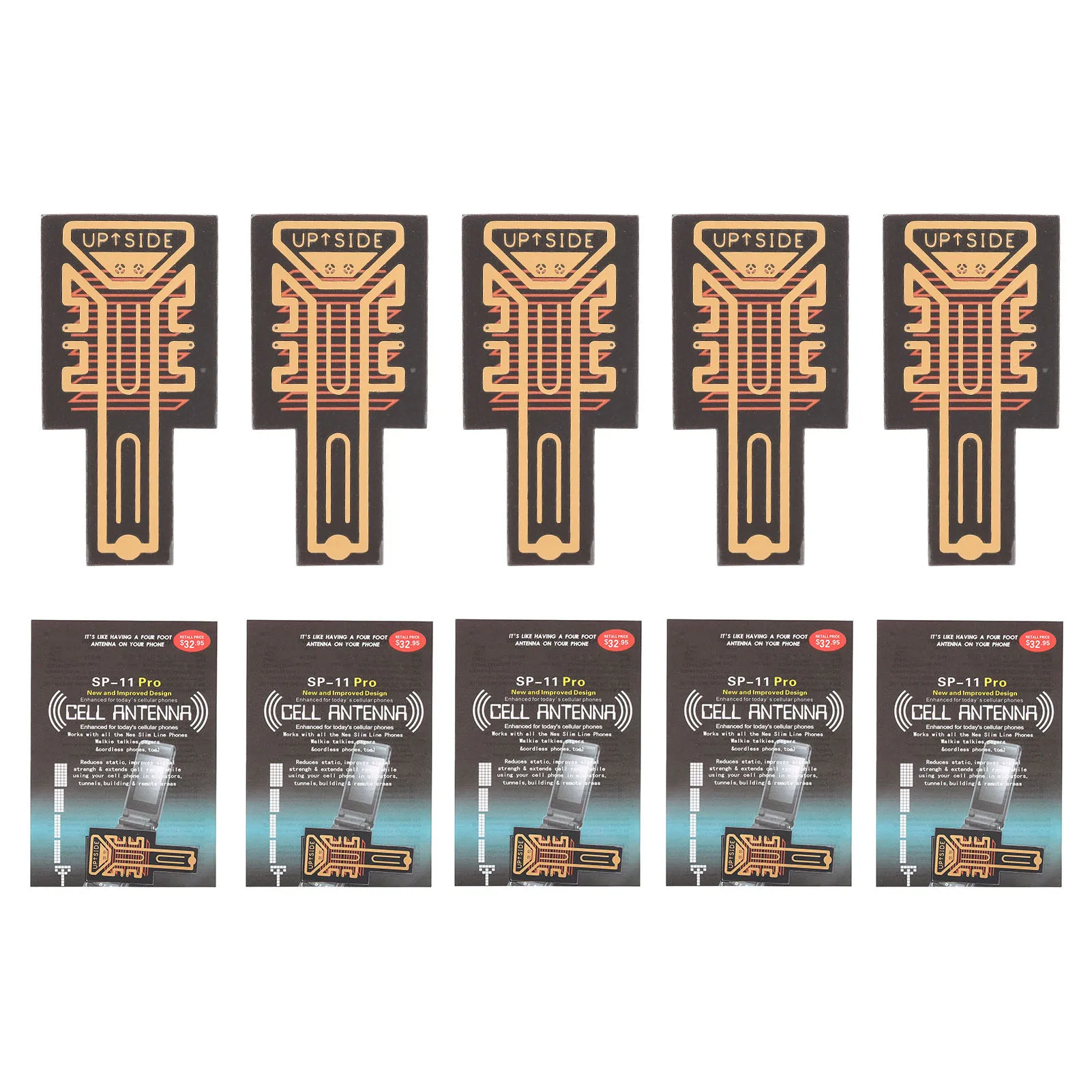 5PCS Mobile Phone Signal Enhancement Stickers Signal Antenna Reception Booster Stickers
