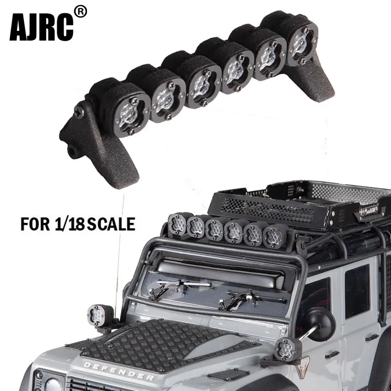 Roof Spotlight Luggage Rack Led For 1/18 1/24 Rc Crawler Car Traxxas Trx4m Defender Bronco Fms24 Axial Scx24