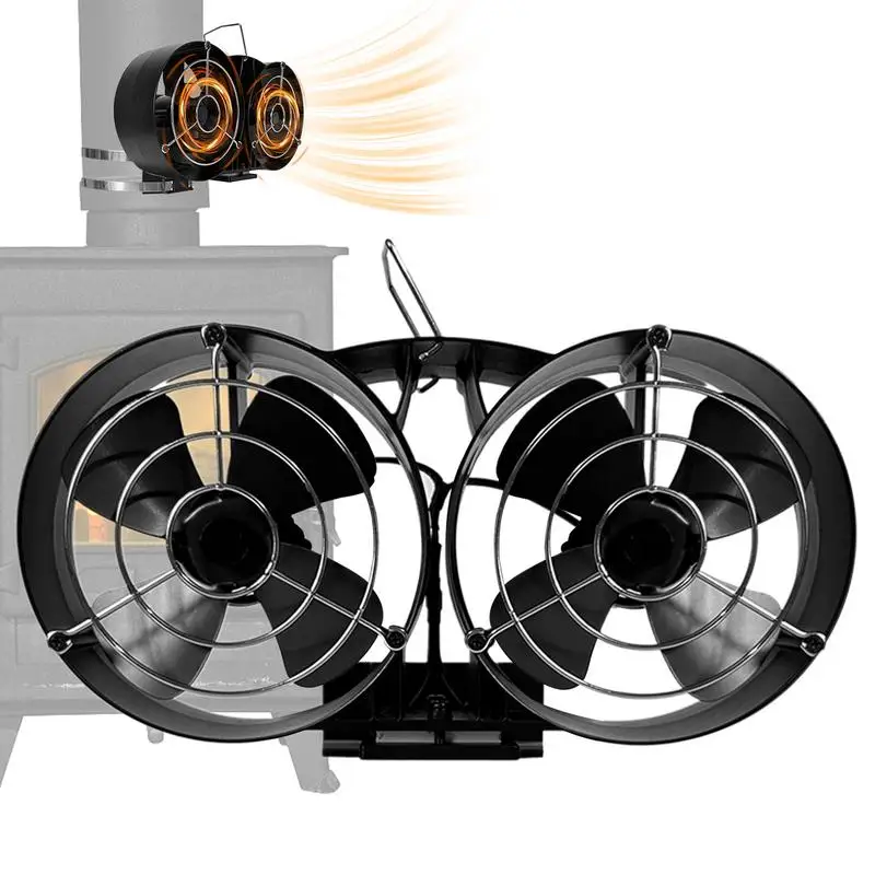 

Heat Powered Wood Stove Fan Heat Powered Wood Stove Non Electric Fan Stove Efficient Heat Distribution Wood Burning Accessories