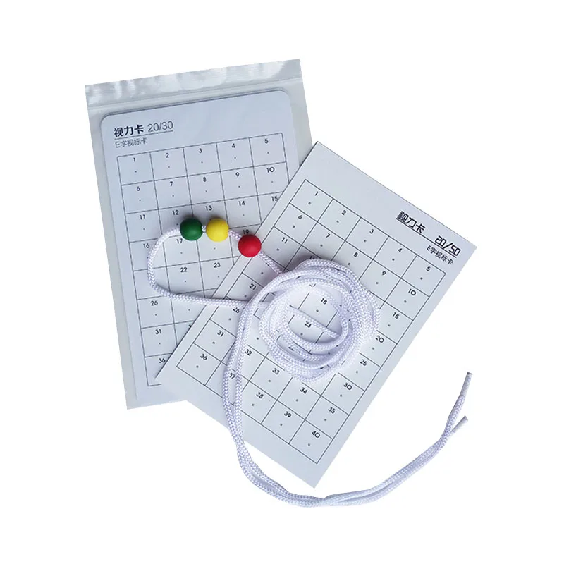 1Set Family Vision Trainer strumenti di allenamento Flipper Letter Cards Rock Chart Eye-Patch Rock Chart Ball Brock String