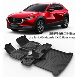 Use for Mazda CX30 floor mats CX30 custom car All-Weather car foot pad Fit For Mazda CX30 waterproof trunk mat car floor mats
