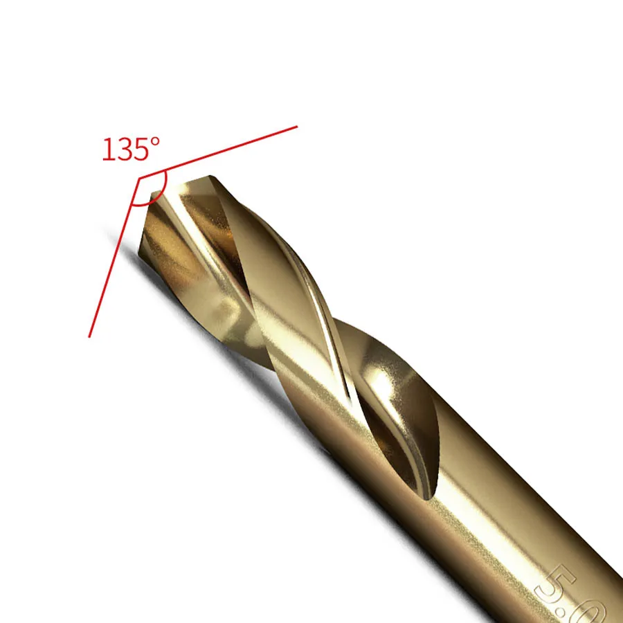 Twistdrill a doppia testa contenente cobalto acciaio inossidabile speciale punzonatura ad alta durezza trapano elettrico a mano utensile in acciaio ad alta velocità