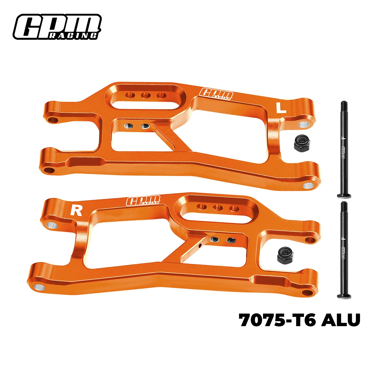 Brazos de suspensión inferiores delanteros de aleación GPM 7075 para TRAXXAS Mini XRT VXL 3S 10725
