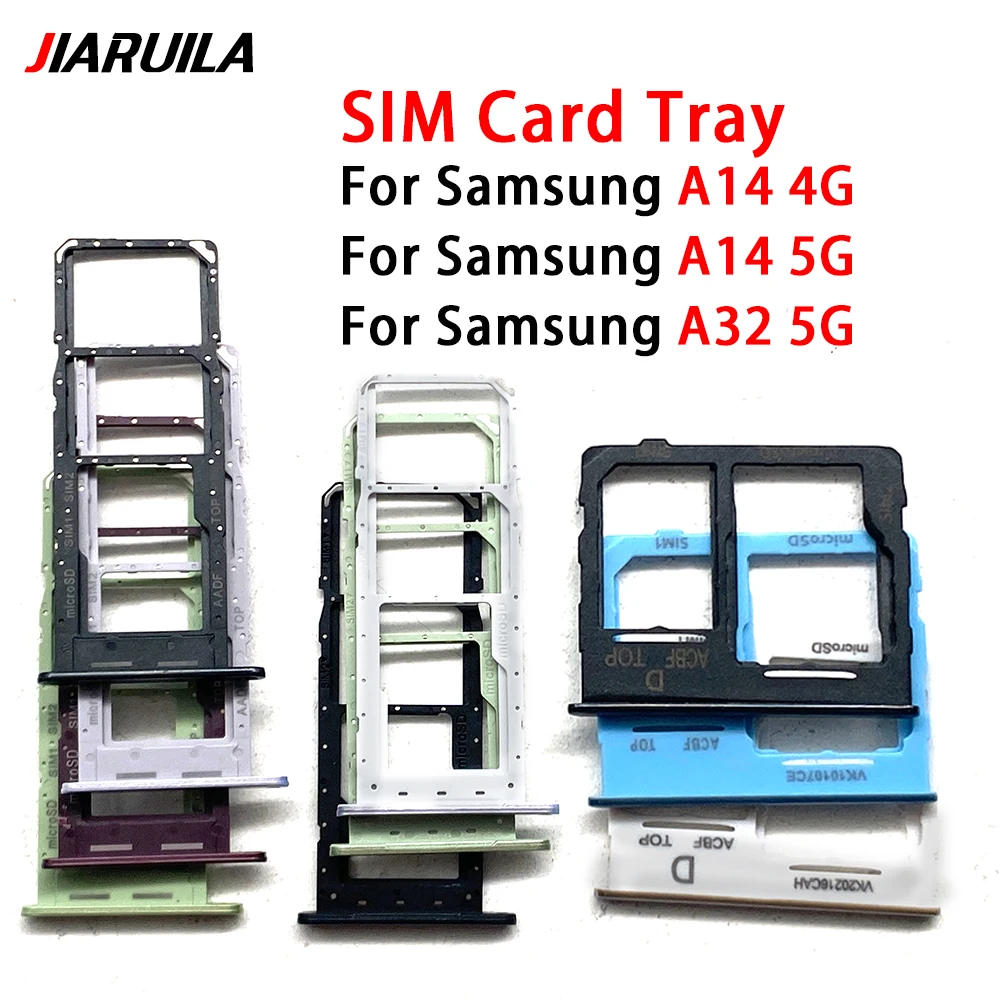 100Pcs，SIM Card Holder Tray chip Slot drawer Holder Adapter Socket For Samsung A04 A04S A04E A14 4G A24 A34 A54 A15 5G A05 A05S