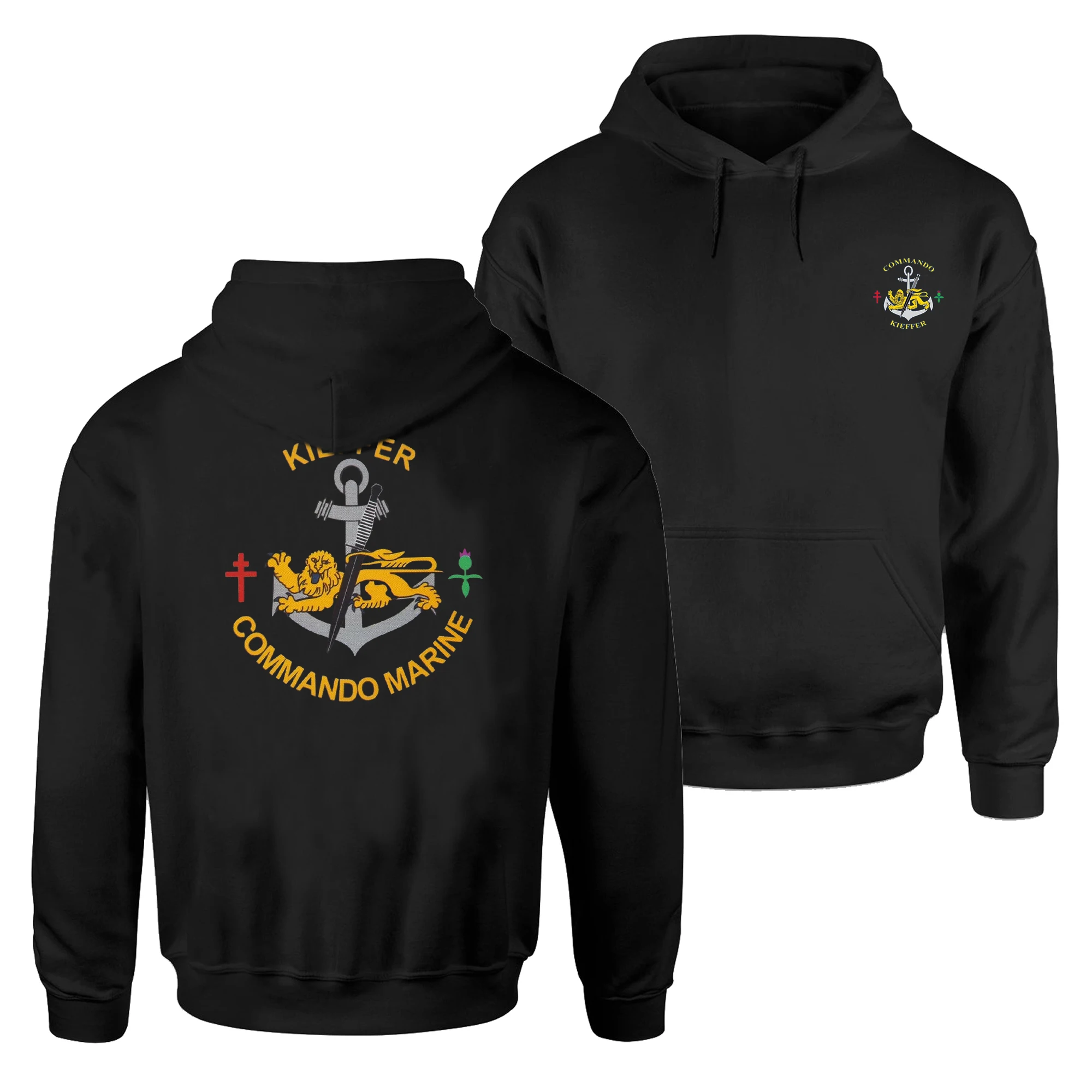 

French Naval Special Forces Commandos Marine Kieffer Pullover Hoodie New 100% Cotton Casual Mens Sweatshirts Military Streetwear