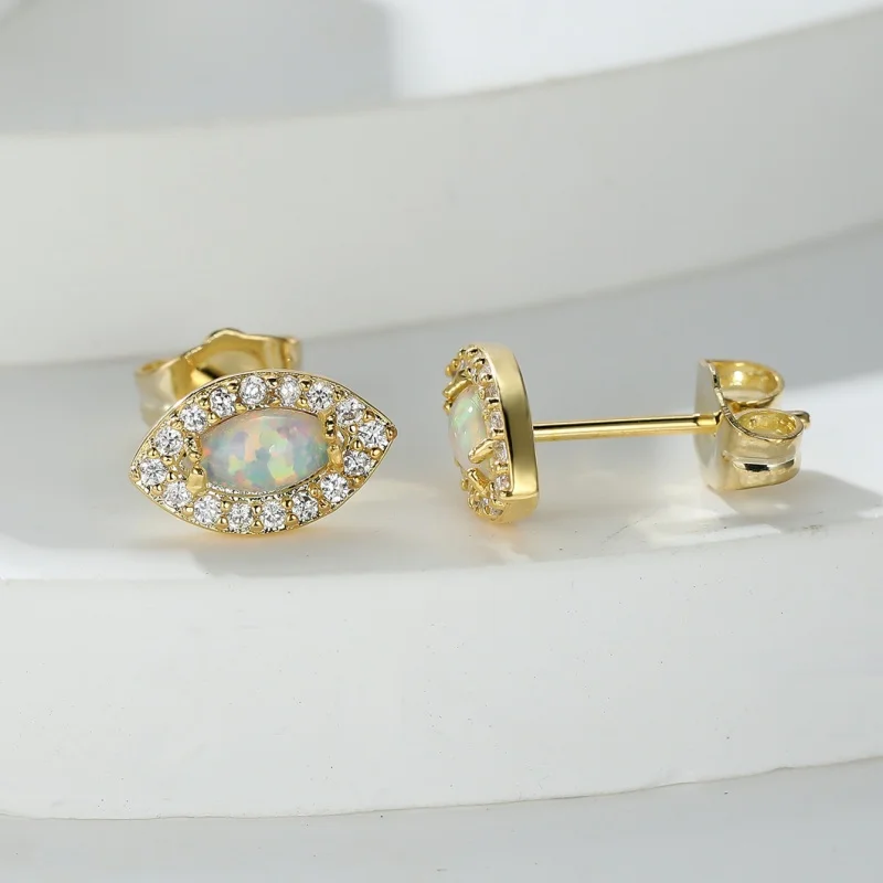 European and American luxury Australian earrings for women with fashionable temperament and personalized zircon accessories