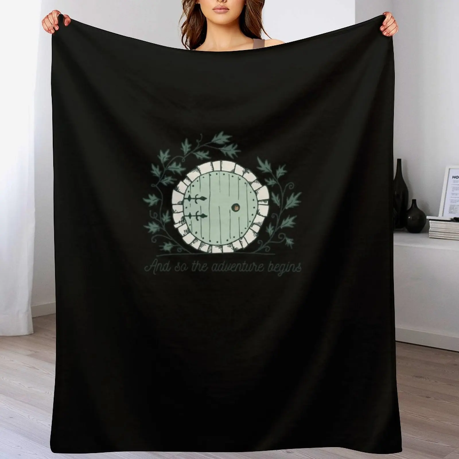 Baggins Door with Twigs ShirtsNew design 2021 Throw Blanket Warm warm winter Thins Travel Blankets