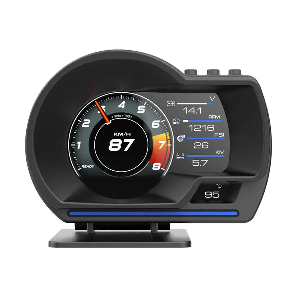 New Auto Gauge HUD GPS+OBD System Head Up Display Car Electronic Car Car Clear Projector With Fault Speedometer Accessories J0A2