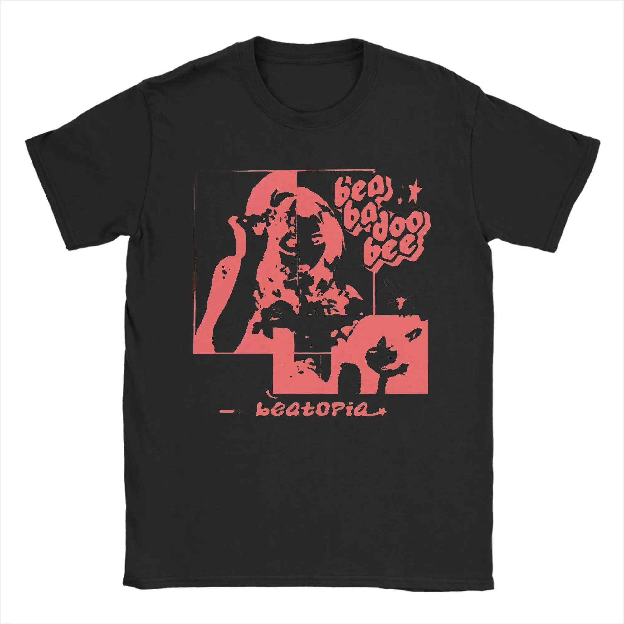 

Vintage Beatopia Beabadoobee T-Shirts Men Round Neck Pure Cotton T Shirts Short Sleeve Tees New Arrival Tops