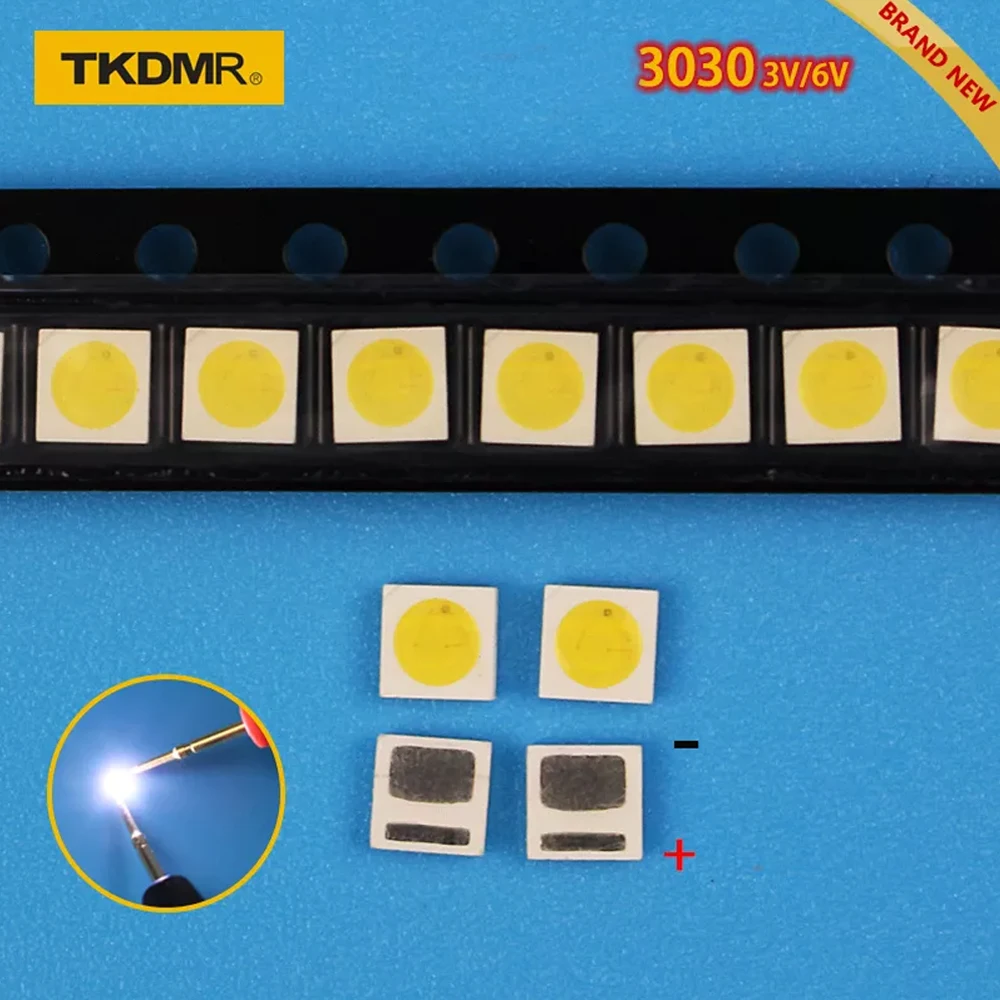 TKDMR led tv backlight 1.2W~1.8W 3030 3V 6V kit electronique led led for lcd tv repair Assorted pack kit Cool white