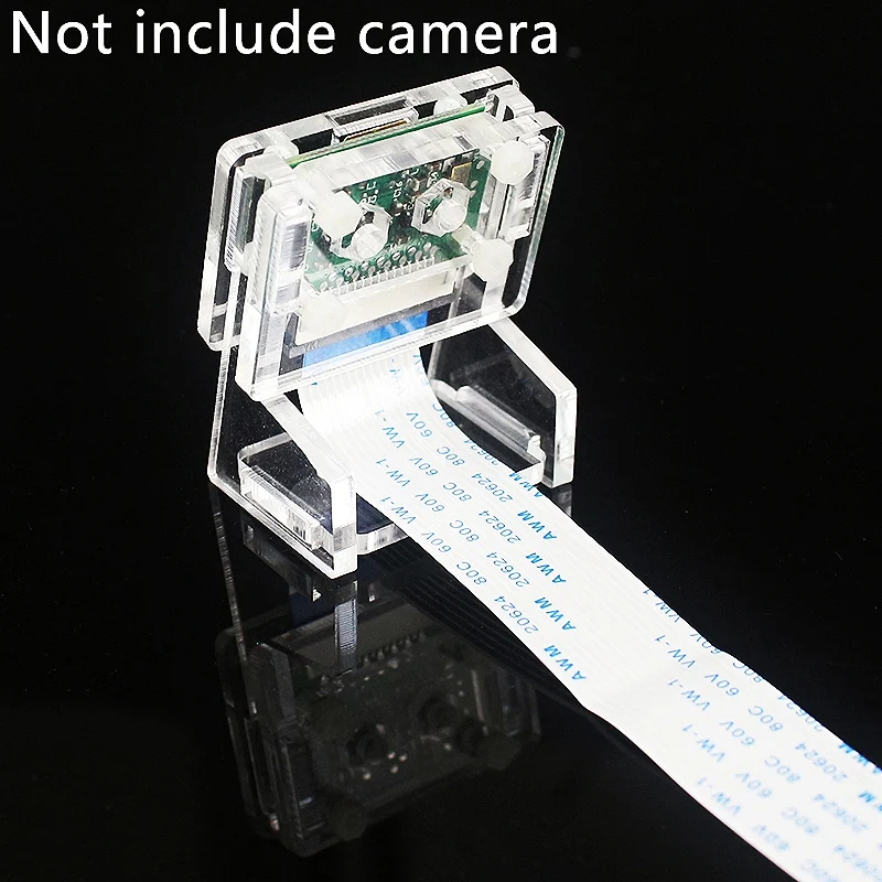 Ov5647 Supporto per mini fotocamera in acrilico Staffa per webcam trasparente per fotocamera Raspberry Pi 3