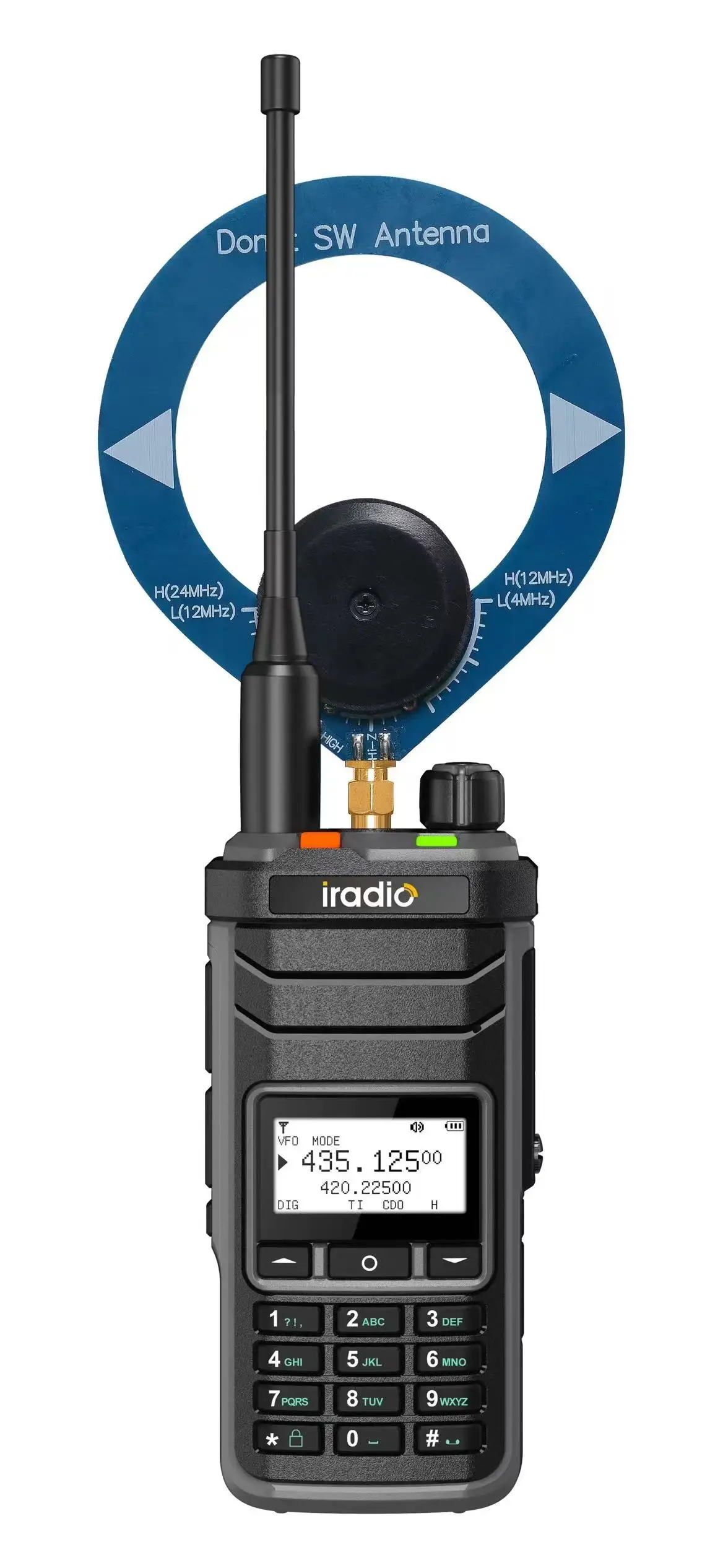 iradio New UV88 comes with shortwave reception, shortwave, medium wavelength and full band reception of 1024 channels. HAM