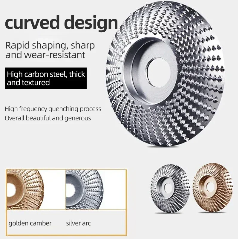 3/4/5pcs Bore16 22mm Wood Grinding Polishing Wheel Disc Sanding Wood Carving Abrasive Disc Tool for Angle Grinder Tools