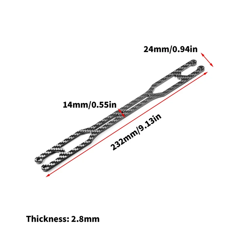RC รถอัพเกรดคาร์บอนไฟเบอร์ชั้นสองสําหรับ Tamiya TT02 TT-02 RC รถอุปกรณ์เสริม