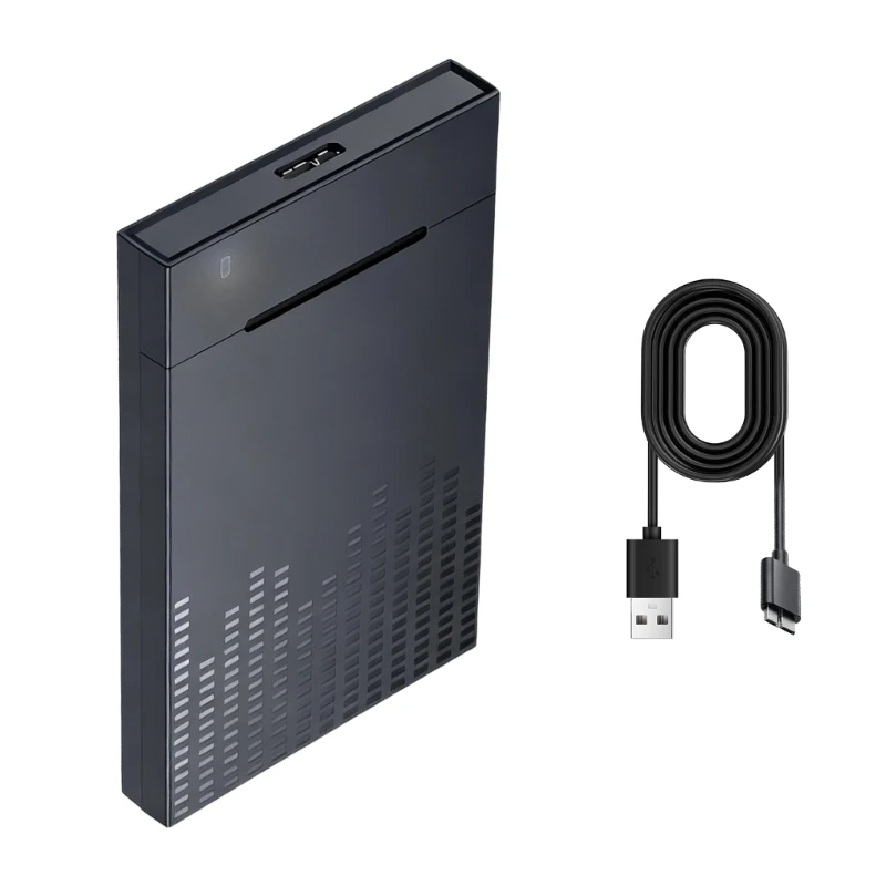  2.5inch USB3.0 to SATAs Case Excellent for Mobile Storage and Backups Solution