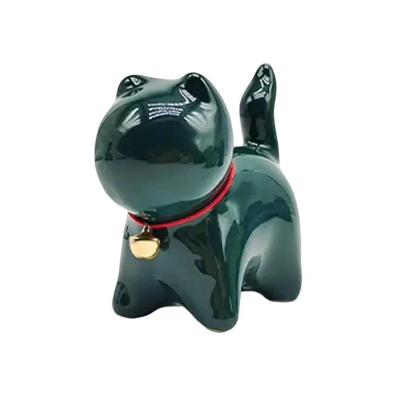 J0MC elegante Kitten Fatuine Small Statue Ornament for Home Table