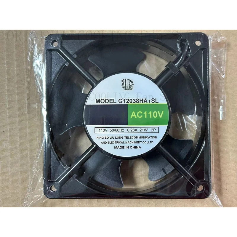 R+  QTY:1PC FAN G12038HA1SL 110V 0.28A 21W 120 * 120 * 38MM 120MM cooling fan  #D