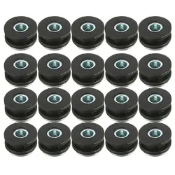 20 peças de borracha da motocicleta grommets pads kit para carenagem