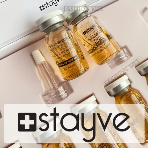Stayve-Kit de suero potenciador de ampolla dorada de salmón, 8ml, reparación facial, aclara la melanina, blanqueamiento, cuidado hidratante de la piel