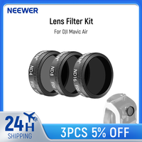 Neewer 3 Pieces Pro Neutral Density Filter Kit for DJI Mavic Air Drone Quadcopter Includes: ND4, ND8, ND16 Filter