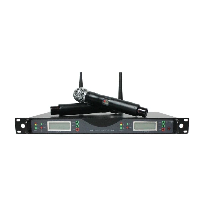 

Sell like hot cakes 2 Channel Handheld Wireless UHF System Microphone with Wide Frequency Range and High S/N Ratio
