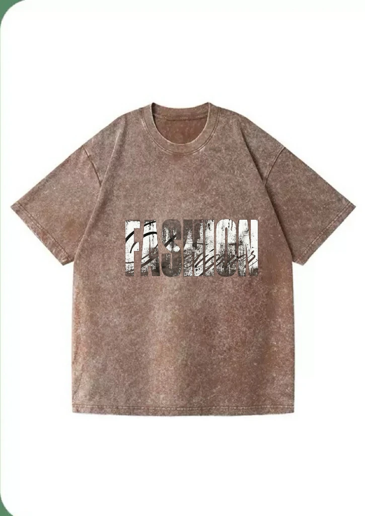 Oversized 100% Cotton 230g Heavyweight T-Shirt Unisex Couple Y2K American Retro Street Hip Hop Crewneck Pullover Daily Wear Brea
