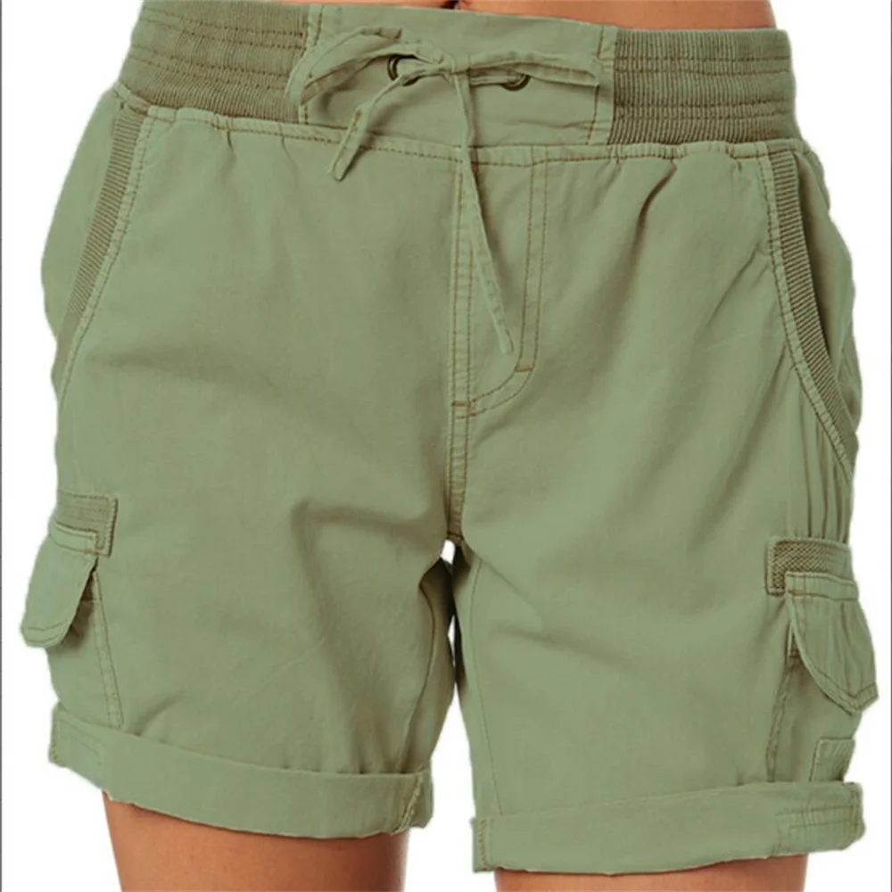 Dames Cargo Shorts Zomer Multi Pockets Snelle Droge Shorts Wandelen Reizen Golf Vissen Tactische Stretch Lichtgewicht Dames Shorts