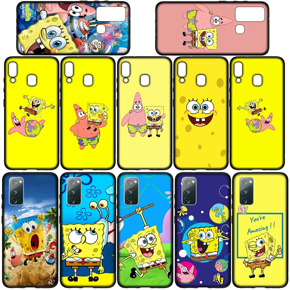 Cute Sponges Bobs S-SpongeBobs Squares P-Pants Phone Cover Case for Samsung Galaxy A10 A20 A53 A30 A31 A32 A50 A51 A52 A12 A33