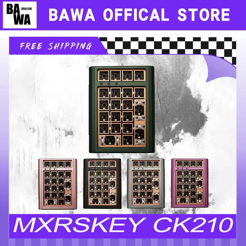 Mxrskey Ck210 Digital Mechanical Keyboard Kit 3modes Hot Swap Gasket Rgb Fr-4 Aluminium Alloy Keyboard Kit Customized For Office