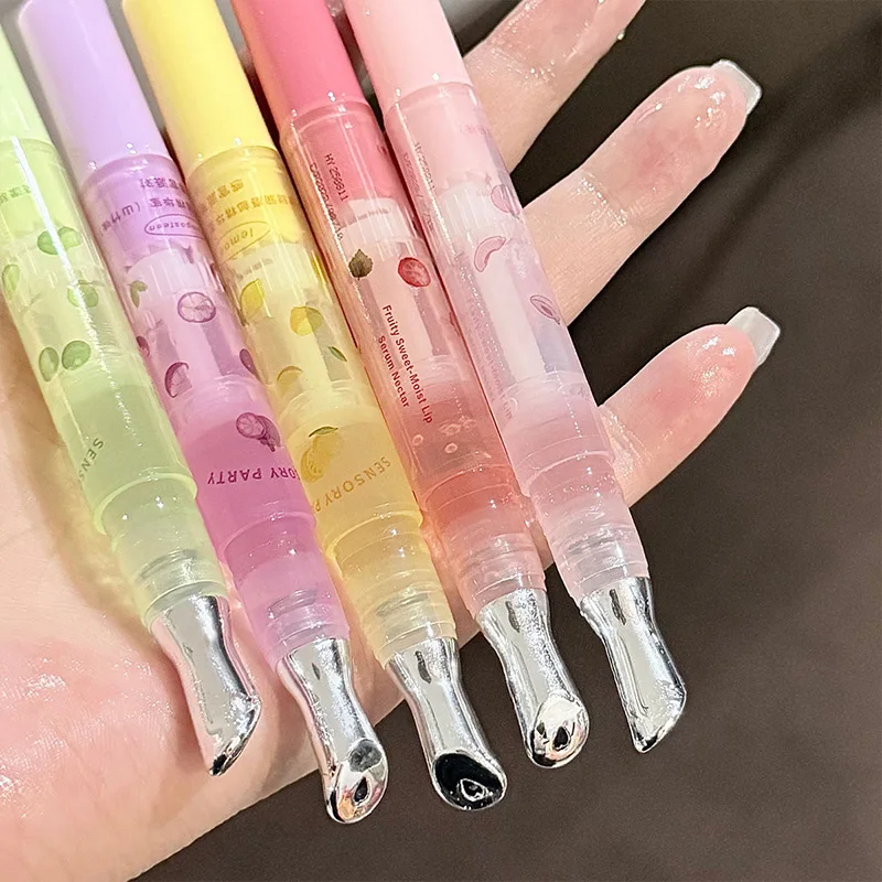 8가지 색상의 립 모이스처라이징 에센스, 보습과 수분 공급, 건조함과 갈라짐 방지, 립 라인 감소