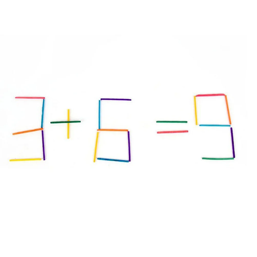 

1000Pcs Multicolor Wooden Sticks 5Cm Long Brightly Colored for Children DIY Painting Models Art Projects Educational Game