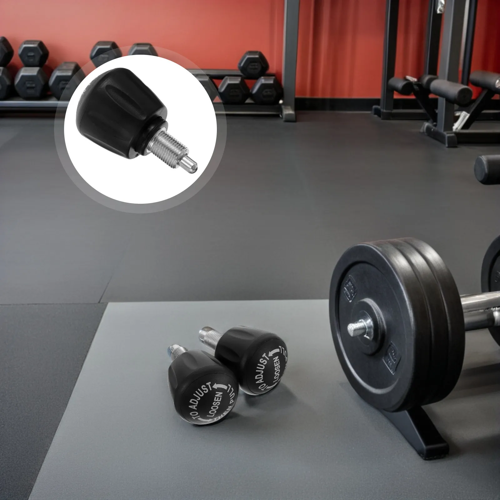 Lot de 2 goupilles de verrouillage à ressort réglables pour équipement de gym, remplacement de siège de machine de fitness, accessoire pour banc d'entraînement