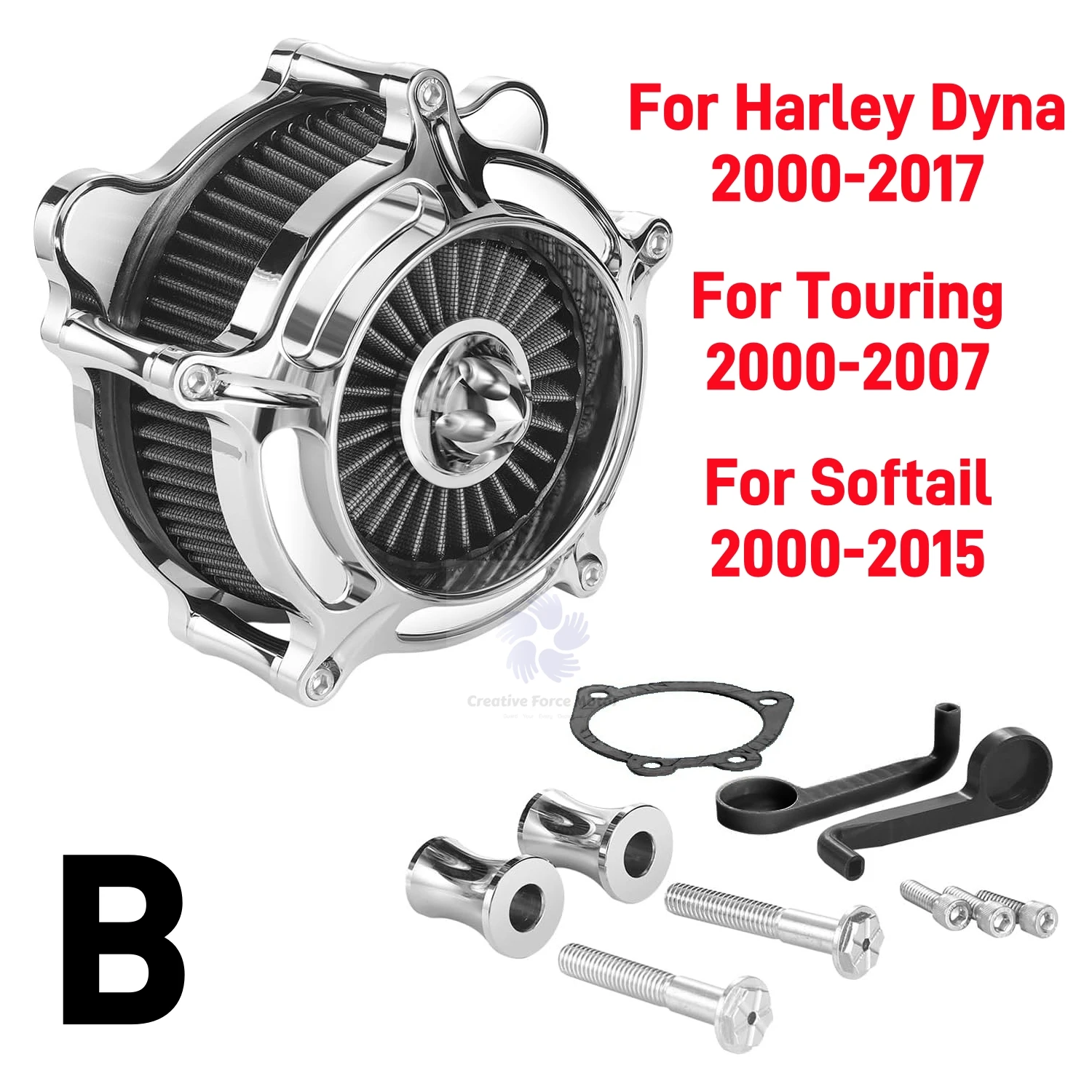Luchtreiniger motorfiets inlaatluchtfilterhoes voor harley davidson sportster 1200 883 touring street bob Softail Fat Boy heritage road king Dyna Low Rider S FXDLS FLSTNSE FXSB motorfiets accessoires