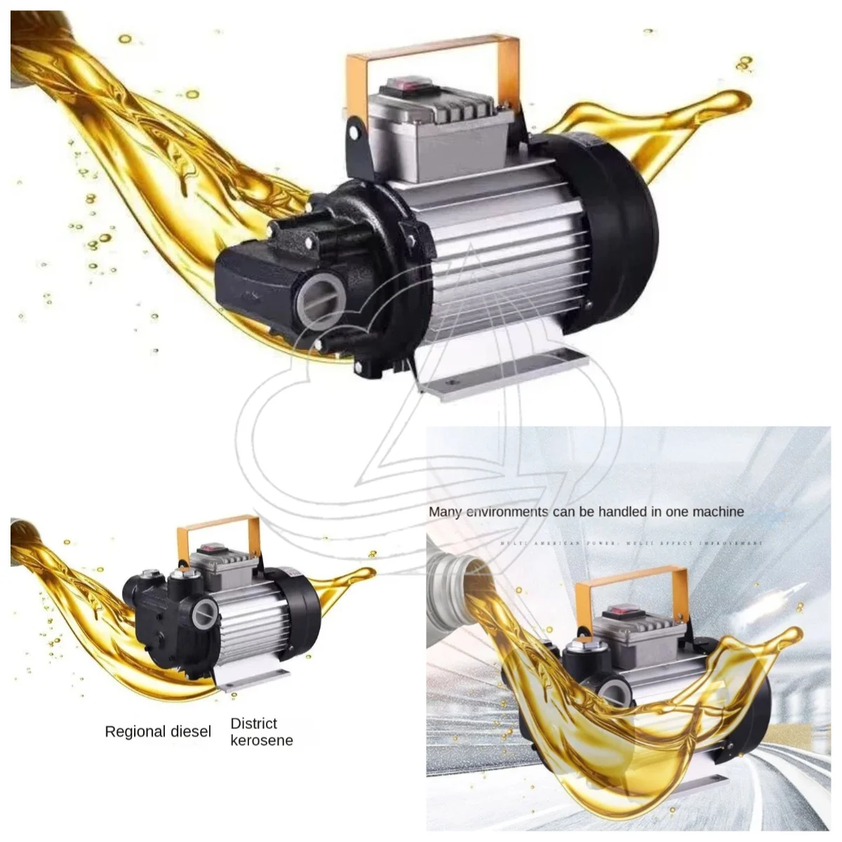 550W 220V Self-Priming Gear Oil Transfer Pump, Electric Pump for Auto Hydraulic Oil & Diesel Refueling