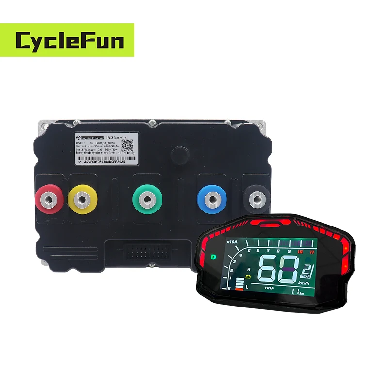

DC 600A Phase 1200A 72V FarDriver ND721200 With DKD Display Controller Kit For 8KW-12KW Electric Motorcycle E-Car ATV