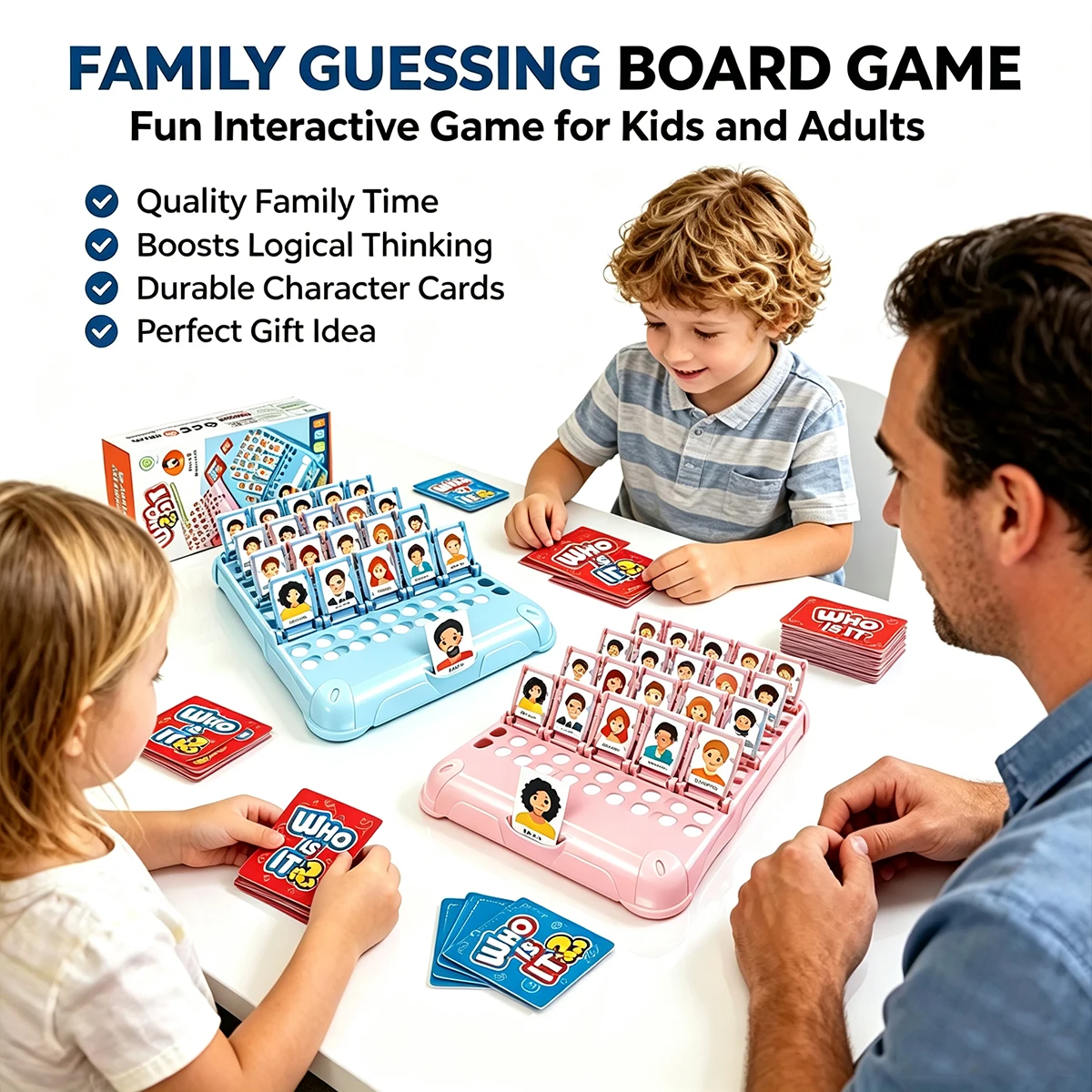 guesswho am board game parent-child Interaction toy logical reasoning children's learning toys for boys girls family home