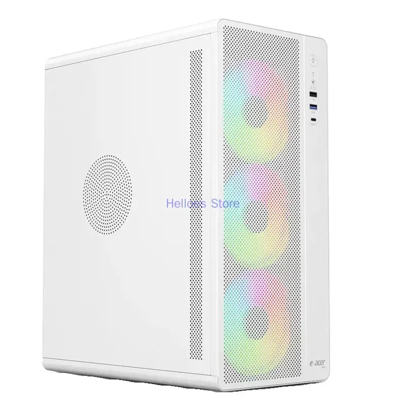 

U510 Small White ATX Compact Gaming Desktop Computer Mainframe 240 Water-cooled Case