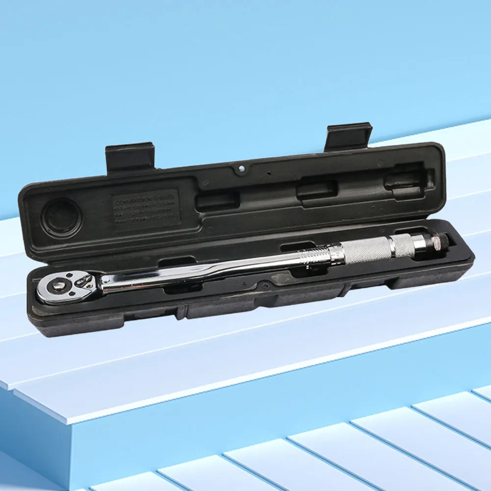 

5-60N.m Reversible Ratchet Key 3/8 Inch Reversible Ratchet Spanner Precise Preset Adjustable Torque Spanner Car Repair Tool