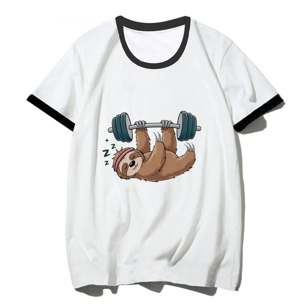 Sloth t-shirt femme dollette 2000s Retro streetwear 80s t-shirt y2k vintage korean fashion