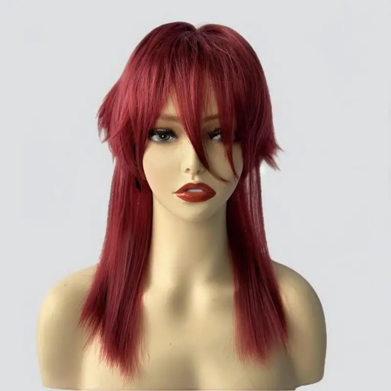 Short Straight Hair Women'S Wig Personalized Fashion Outdoor Party Cosplay Simulation Head-Mounted Synthetic Wig Headgear