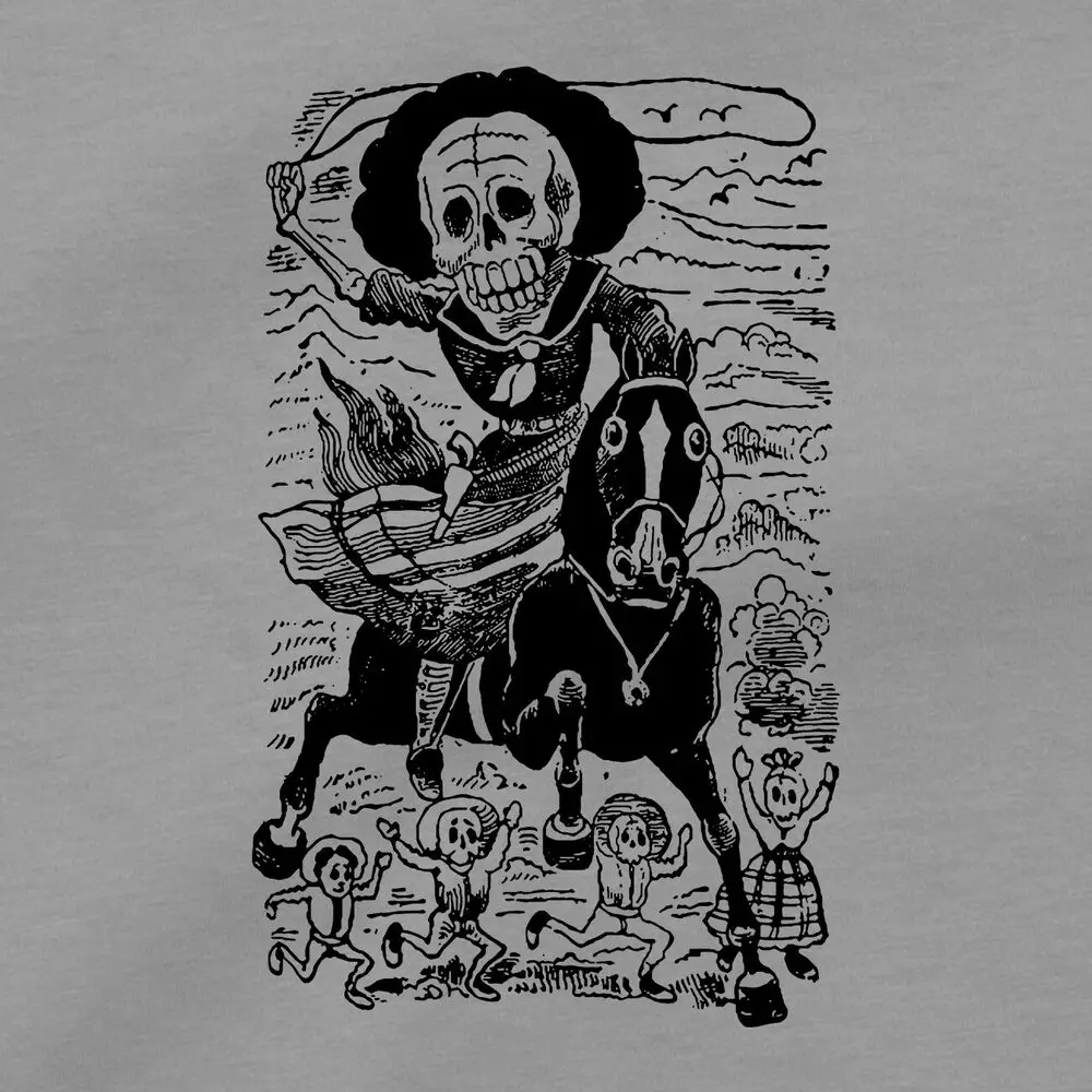 Calavera De La Adelita T Shirt Mexican Art Sugar Skull Cinco De Mayo Fiesta Tee