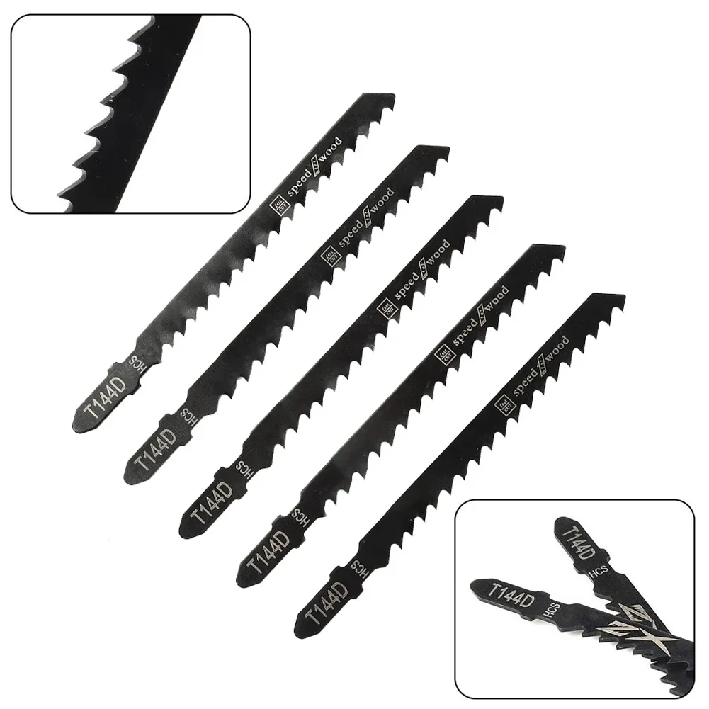 T144D 10Pcs Jigsaw Blades Marble Saw Carbon HCS Wood Board Plastic Cutting Circular Saw Steel Metal Cutting Multitool