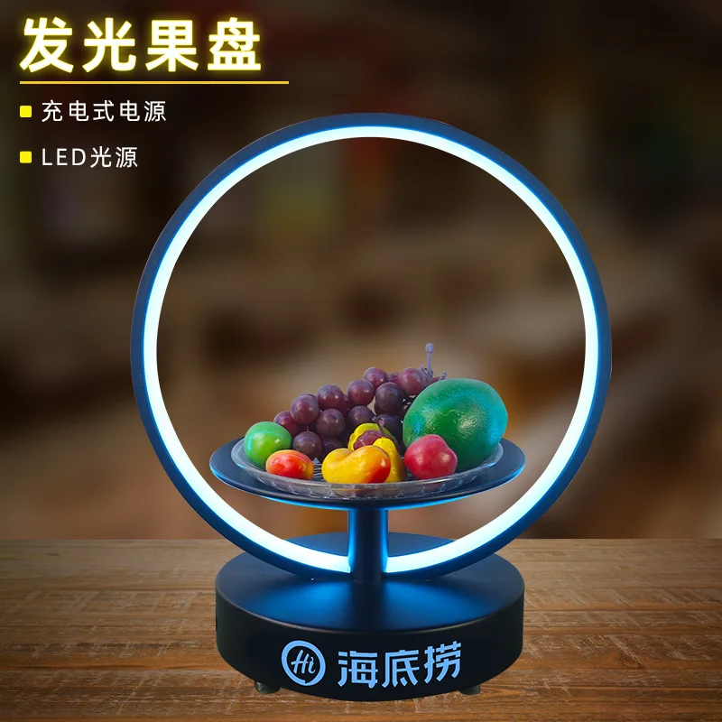 

Spot bar luminous fruit plate ktv2025 bar LED box sound KTV creative dried fruit LED fruit plate shelf