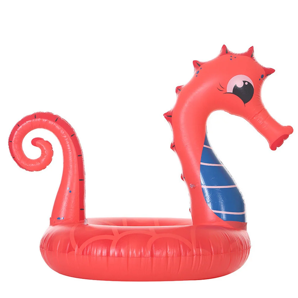 

Sea Horse Swimming Ring Inflatable PVC Float for Adults Pool Beach Lake Aid Float Bright Colors Easy Inflate PVC Swimming Ring