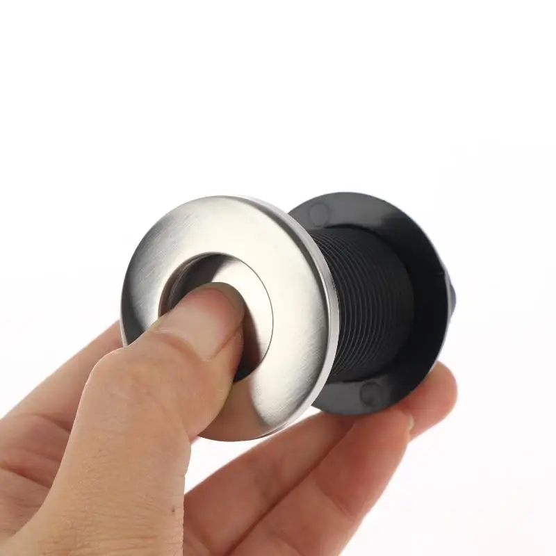 Pneumatic Switch Massage Bathtub Starter Accessories Stainless Steel Button Extended Air Switch For Kitchen Waste Disposer