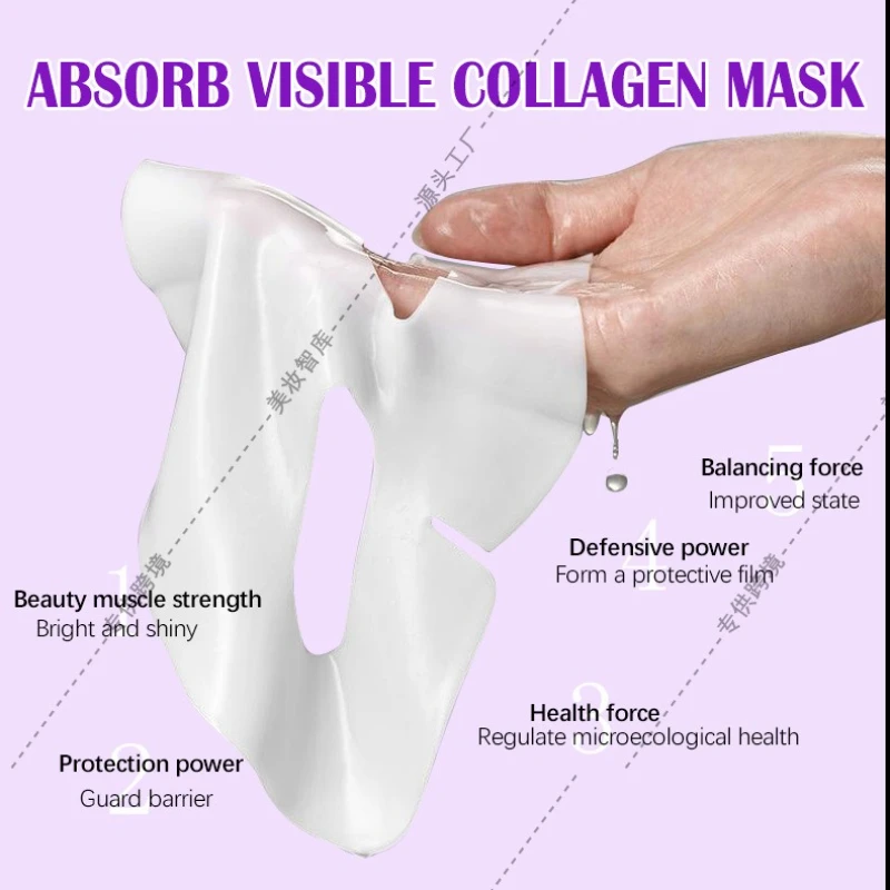 Upper and Lower Collagen Separated Facial Mask Split Whitening Facial Mask Popular Korean Patch Sleep Facial Mask