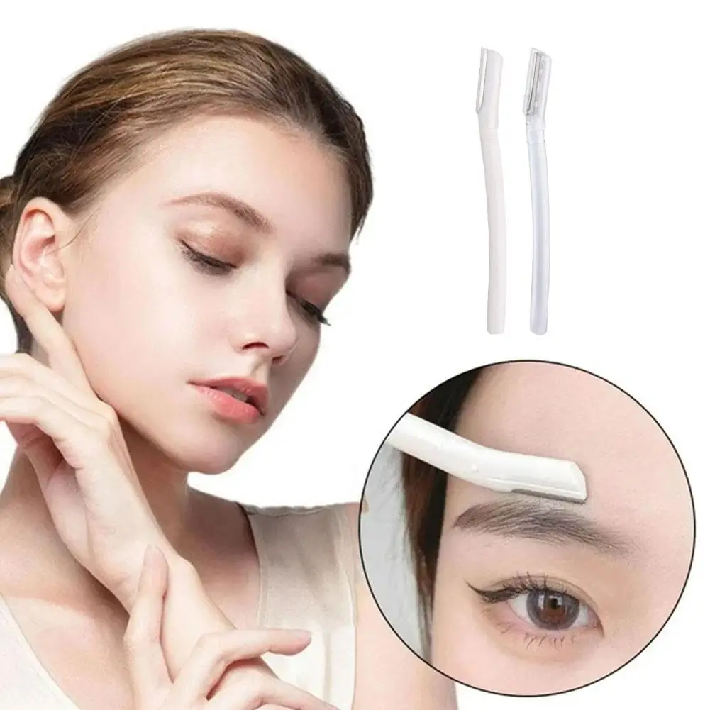 EyebloggTrimmer-Rasoir facial portable pour femme, rasoir pour sourcils, rasoir d'épilation de maquillage, coupe-cheveux sûr, C5S0