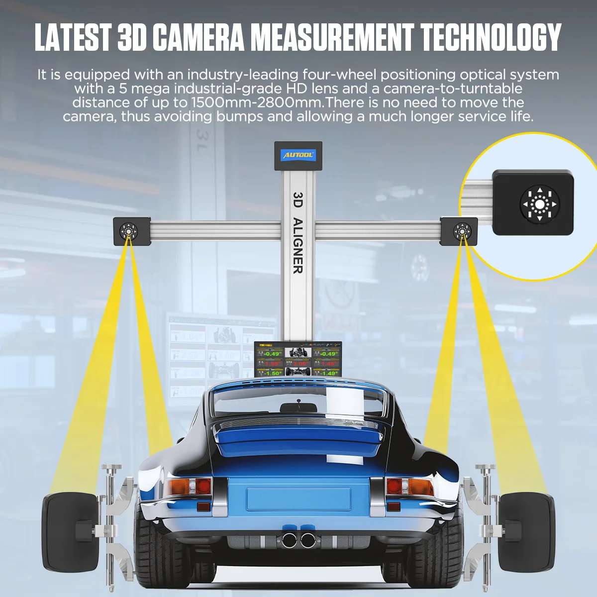 XC508 Automated Machine Parts: Complete 3D Wheel Alignment Kit for  X861p Machine